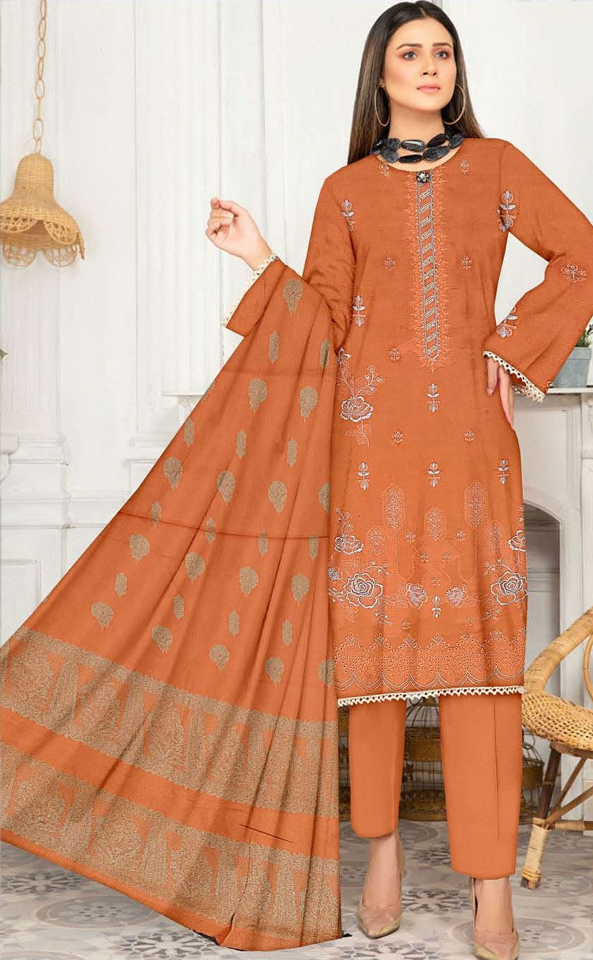 Zareen – Embroidered Bana Doria Ensemble with Brosha Shawl ZEB#578