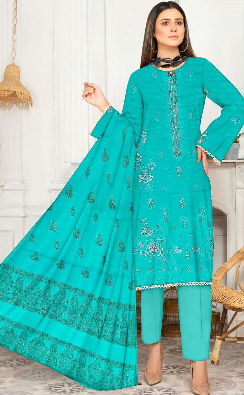 Zareen – Embroidered Bana Doria Ensemble with Brosha Shawl ZEB#578