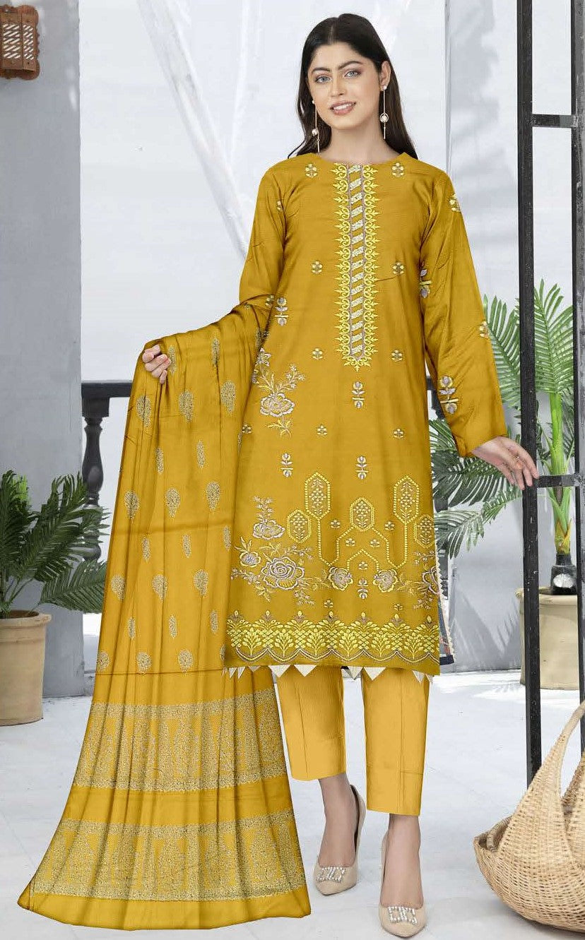 Zareen – Embroidered Bana Doria Ensemble with Brosha Shawl ZEB#578
