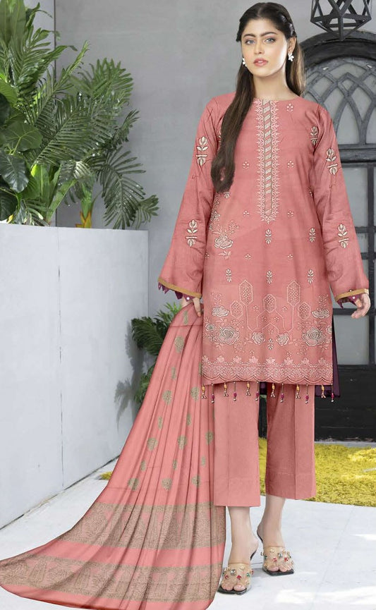 Zareen – Embroidered Bana Doria Ensemble with Brosha Shawl ZEB#578